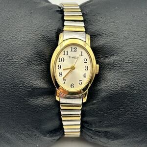 Timex Silver Gold Stainless Steel Women’s Fashion Watch, 18mm